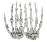 Zerodeko 2Pcs Realistic Halloween Skeleton Hand Props Lifelike Ghost Hands for Haunted Houses Party Decorations and Scary Atmosphere Accessories