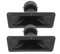 Zerodeko 2pcs Rectangular Plastic Horn Tweeters for Stage Audio Systems with Stable High Frequency Output and Wear Resistant Design, Suitable for Professional Concerts and Event Audio