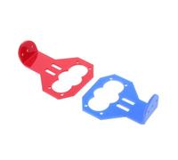 Zerodeko 2pcs Red Adjustable Ultrasonic Sensor Mounting Bracket Kit for Hc Distance Module Flexible Angle Fixing Bracket Compatible with Raspberry Pi and Smart Car Projects Red Blue