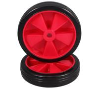 Zerodeko 2pcs Replacement Air Compressor Wheel Parts with Rubber and Plastic Material, Enhanced Load Capacity and Sturdy Frame for Portable Air Compressors, Suitable for Workshops