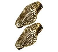 Zerodeko 2pcs Retro Brass Snake Pendants Keychain Set with Fine Workmanship, Not Easy to Deform Or Break, for Craft Decor and Decoration Anywhere