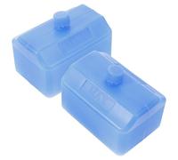 Zerodeko 2pcs Reusable Ice Packs for Portable Air Cooler Lunch Box Blue Ice Crystals for Cooling School Work Picnic Outdoor Use