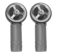 Zerodeko 2pcs Round Sink Overflow Drain Head, Plastic Material with Efficient Water Management and Secure Fit, Suitable for Kitchen and Bathroom Sink Installation Accessories
