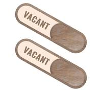 Zerodeko 2pcs Shop Sign House Number Booking Spa Office Acrylic Bathroom Occupied Signs for Door Versatile Application Aesthetic Design for Hospitals and Offices