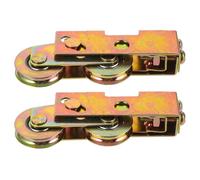 Zerodeko 2pcs Sliding Door Roller Pulleys for Cabinet Door Galvanized Iron Material with Steel Ball Bearings Smooth Operation and Scratch-Free Hardware Accessories