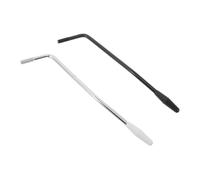 Zerodeko 2pcs Threaded Tremolo Arm Replacement for Electric Guitar Screw-in Whammy Bar with Tip Arm in Silver and Black Precise Sound Control for Guitar Accessories Beginners