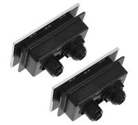 Zerodeko 2pcs Toilet Water Tank Cover Push Button Toilet Tank Supplies Dual Flush Double Button Abs Practical Repairing for Bathroom and Hotel Use Random Style