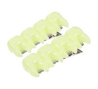 Zerodeko 2pcs Tooth Shaped Hair Claw Green Plastic and Metal Secure Hold Hair Clip for Themed Parties and Stage Performances Halloween