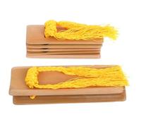 Zerodeko 2Pcs Traditional Chinese Kuaiban Clapper Set, Bamboo Hand Percussion Instruments for Adult Musicians, Drama and Folk Music Performance Props Large and Small Clappers