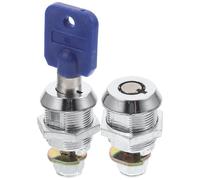 Zerodeko 2pcs Tubular Cam Locks Arcade Machine Cash Door Keyed Laminated Steel Key Removable Only in Locked Position Easy to Install for Rv Doors and Desk Drawers Random Color
