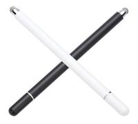 Zerodeko 2Pcs Universal Capacitive Stylus Pens for Smartphones and Tablets, Precision Tablet Writing Pens with Magnetic Dual-Use Design, White and Black Touchscreen Stylus Set