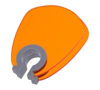 Zerodeko 2pcs UV Nail Light Blocking Shield Fan Shaped Protective Covers for Eye Protection Plastic Nail Lamp Desk Cover Compatible with Gel Curing Lamps for Salon and Home Use