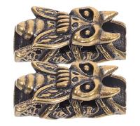 Zerodeko 2Pcs Vintage Brass Bee Pendant Charms for Jewelry Making, Cute Small Honeybee Beads for Bracelets and Earrings DIY Craft Supplies in Arts Crafts