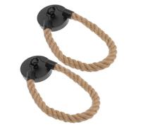 Zerodeko 2pcs Vintage Nautical Rope Toilet Paper Holder and Towel Ring Wall Mount with Self Adhesive Hooks, Easy Installation Iron and Hemp Rope Rack for Organizing Paper Towels in Home