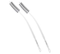 Zerodeko 2pcs Washer Cleaning Brushes with Extended Handles PP Material Dryer Vent and Drum Cleaner Tool for Efficient Appliance Crevice Cleaning