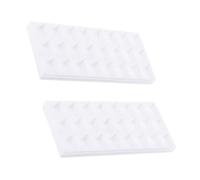 Zerodeko 2pcs Watercolor Holder with Rubber Soft Lid, Lightweight Plastic Pigment Box for Storage, Easy to Store Painting Supplies Container for Craftsman and Professional Painter