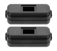 Zerodeko 2pcs Waterproof Inline On/off Rocker Switch Shell Ip65 Dust Oil Resistant Electrical Lamp Control Case for Outdoor Use with Inline Cord Protection