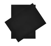 Zerodeko 2pcs Weather Resistant Black Corrugated Plastic Garden Advertising Boards Blank Signs for Outdoor Lawn Business and Directional Signage