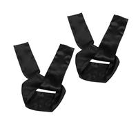 Zerodeko 2pcs Wig Headband Non-slip Wrap for Women Girls Black Silk Scarf Hair Wrap Band for Everyday Use Wig Grip