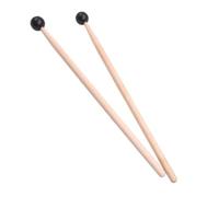 Zerodeko 2Pcs Wooden Drum Sticks with Rubber Heads for Adults and Beginners Percussion Mallets for Glockenspiel Xylophone and Tongue Drum Smooth Ergonomic Handle Music-making Accessories