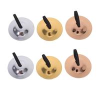 Zerodeko 3 Pairs Handheld Brass Cymbals Instruments Compact Finger Percussion Zills for Interactive Group Play and Musical Learning Lightweight for Parties and Dance Activities