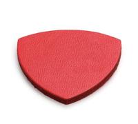 Zerodeko 3 Pcs Leather Ukulele Picks, Practical Musical Instrument Accessories, Portable Red Picks to Improve Sound for Ukulele and Guitar Players
