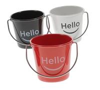 Zerodeko 3 Pcs Mini Sauce Barrels for Western Restaurants and Home Use - Metal Seasoning Containers with Easy-Carry Design Lightweight Dipping Bowls for Tomato Sauce Ketchup and Condiments
