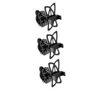 Zerodeko 3 pcs Motorcycle Phone Holder Durable Bike Handlebar Stand Easy Install Mobile Phone Support for Bicycles Rock Steady Navigation Access Compatible with Bikes Black