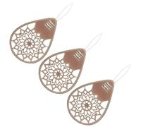 Zerodeko 3 Pcs Practical Needle Threader Alloy Threading Tool for DIY Sewing and Cross Stitch, Saves Time and Effort, Holds Needles Firmly, Suitable for People with Poor Eyesight