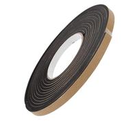 Zerodeko 3 Rolls Weather Stripping Tape for Doors and Windows, Self Adhesive Black Eva Foam Tape, 4mm Thick, 16.4ft Length, Bendable Door Seal Strip for DIY and Handicraft Applications