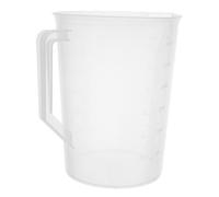 Zerodeko 3000ml Large Capacity Measuring Cup for Liquids with Break Resistance and Handle, Plastic Oil Measuring Cup for Kitchen and Workshop Use