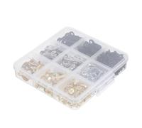 Zerodeko 300pcs Picture Frame Backing Clips with Screws Rotatable Fasteners Frame Angle Gold Silver Black for Photo Framing Crafts