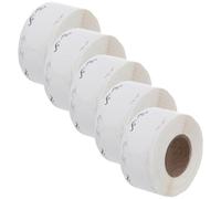 Zerodeko 300pcs Writable White Self-Adhesive Label Rolls, Blank Removable Sticker Sheets for Office, School Supplies, Pantry and Freezer Organization