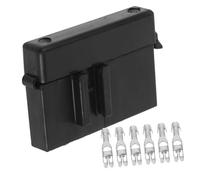 Zerodeko 30A Fuse Box Holder Automotive Fuse Block Distribution Panel for Car Marine and Battery Use Fused Junction Block 3-way Configuration
