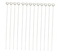 Zerodeko 30pcs Heart Shape Floral Place Card Holders with Wire Coil Clips for Wedding Table Numbers Photo Memo Stands and Bouquet Decorations Reusable Floral Picks for Birthdays and Parties
