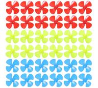 Zerodeko 30pcs Mini Plastic 4-blade Fan Propeller for Small Electric Motor and Underwater Robots, Made of Sturdy Pp Material with Easy Installation, for DIY Projects and Youth Workshop