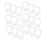 Zerodeko 30pcs Pear-Shaped Light Bulb Covers, Plastic E27 Lamp Shade Replacement with Standard Interface, Universal Fit and Heat-Resistant Shell for String Lights