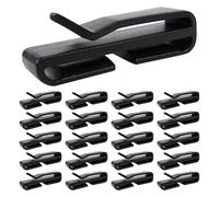 Zerodeko 30pcs Plastic Webbing Clip - Backpack Bag Strap Ending Clip - Belt Keeper Hook - For Backpack Strap Helmet Goggle Slip Buckle