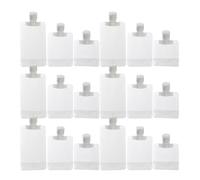 Zerodeko 30pcs Refillable Travel Toiletry Pouches with Cover Transparent Matte Design for Shampoo Shower Gel Lotion Compact Cosmetic Storage Bags for Business Trips and Travel