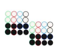 Zerodeko 32Pcs Anti-Slip Silicone Joystick Caps for Portable Game Controller, Glow-In-The-Dark Thumbstick Grip Covers with Silicone Button Caps for Gaming Controllers