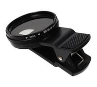 Zerodeko 37mm Universal Phone Camera Lens Filter Nd2-400 with Aluminum Alloy Clip, Easy to Install and Remove, Compact Design for Traffic Flow and Cloud Photography