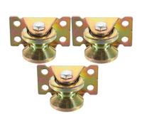 Zerodeko 3pcs 30mm V-shaped Steel Wire Rope Pulley Wheels with Bearing Heavy Duty Track Rollers Ceiling Mount Pulleys for Industrial Lifting and Garage Use