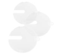 Zerodeko 3pcs 3pcs Clip-on Mixer Bowl Splash Guard Cover with Pouring Slot | Plastic and Silicone Build, Minimalist Design, for Whisk Mixing and Whipping Cream