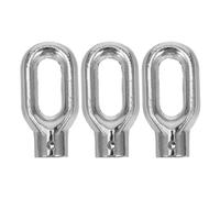 Zerodeko 3pcs Aluminum Alloy Awning Ring Hook, Crank Hook, 2.4x1.2x0.7In
