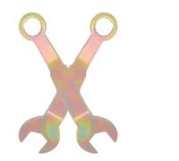 Zerodeko 3pcs Angled Pocket Door Wrench 3/8 Open End 5/16 Socket | Iron Repair Tool, Golden Finish, for Kitchen Cabinets and Office Partition Doors, Single Handed Adjustment