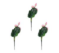 Zerodeko 3pcs Artificial Fake Lotus Flowers Silk Decorative Simulation Plants for Home Decoration Bedroom Pink Elegant Natural Style Ornament