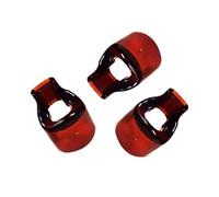 Zerodeko 3pcs Brown Resin Flute Mouthpiece Replacement for Professional and Beginner Flute Players Exquisitely Crafted Mini Replacement Mouthpieces