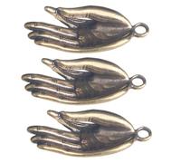 Zerodeko 3pcs Buddha Hand Brass Pendant Keychain DIY Accessory Small Keychain Adorn Vintage Style Compact and Convenient Brass Gadget for Graduation Season Gift
