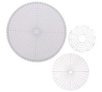 Zerodeko 3pcs Ceramic Clay Sculpting Template Pottery Circle Divider Set with Acrylic Rotary Stencil and Lathe Centering Tool for Pottery Wheel and Clay Art Crafting