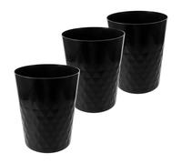 Zerodeko 3pcs Creative Home Use Diamond-shaped Wastebasket Space-saving Trash Bins Suitable for Living and Bathroom and Stylish Garbage Containers for Efficient Waste Management